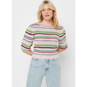 Suncoo Paris Colorful Striped Knit Sweater